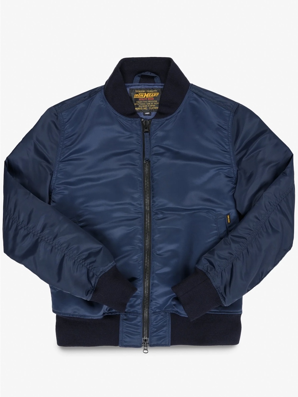 NWT Iron Heart IHM-50-NAV 4.8oz Nylon Type L-2B Jacket - Navy